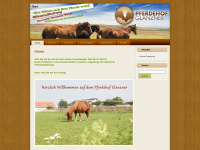 pferdehof-glanzner.de Webseite Vorschau