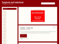 liederundtexte.com Webseite Vorschau