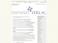 eisenhutverlag.wordpress.com Webseite Vorschau