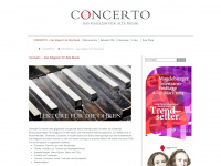 concerto-magazin.de Webseite Vorschau