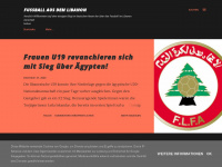 lebanfootball.blogspot.com Webseite Vorschau