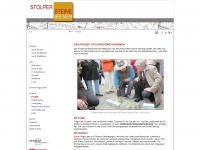 stolpersteine-bremen.de Webseite Vorschau