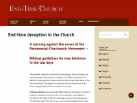 end-time-church.net Webseite Vorschau