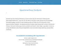 sandperle.de Webseite Vorschau
