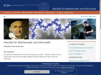 math-cs.uni-goettingen.de Webseite Vorschau