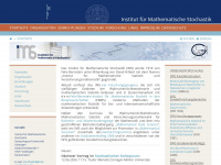 stochastik.math.uni-goettingen.de Webseite Vorschau