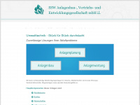 ssw-anlagenbau.de Webseite Vorschau