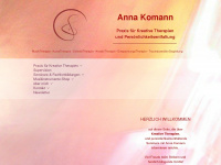 anna-komann.de Webseite Vorschau