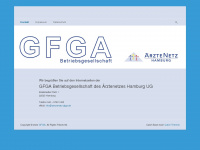 aerztenetz-gfga.de Webseite Vorschau