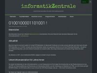informatikzentrale.de Webseite Vorschau