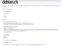 debian.ch Webseite Vorschau