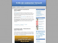 kritikderarabischenvernunft.wordpress.com Webseite Vorschau