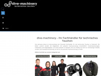 dive-machinery.com Webseite Vorschau