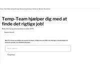 temp-team.dk Webseite Vorschau