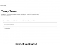 temp-team.fi Webseite Vorschau