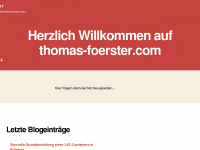 thomas-foerster.com Webseite Vorschau