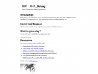 php-debug.com Webseite Vorschau