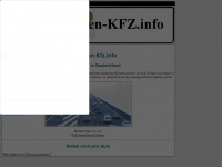 kennzeichen-kfz.info Webseite Vorschau