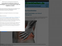orthopaedische-krankheiten.de Webseite Vorschau