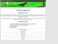 lexikon-voegel.de Webseite Vorschau