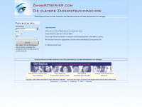 zahnarztserver.com Webseite Vorschau