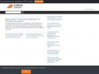 clinicalleader.com Webseite Vorschau