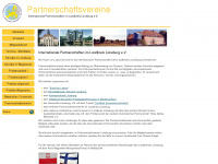 partnerschaftsverein-lueneburg.de Webseite Vorschau
