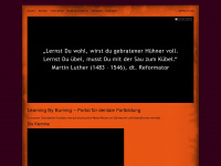 learningbyburning.com Webseite Vorschau