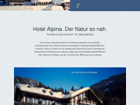 alpina-hinterthal.at Webseite Vorschau