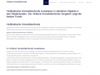 holland-immobilienfonds.de Webseite Vorschau