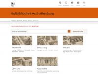 hofbibliothek-ab.de Webseite Vorschau