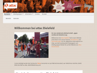 attac-bielefeld.de Webseite Vorschau