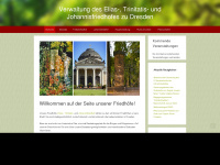 johannisfriedhof-dresden.de Webseite Vorschau