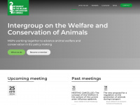 animalwelfareintergroup.eu Webseite Vorschau