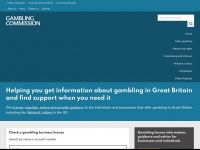 gamblingcommission.gov.uk Webseite Vorschau