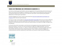 foerderverein-sportmedizin.de Webseite Vorschau