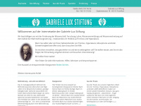 gabriele-lux-stiftung.de Webseite Vorschau