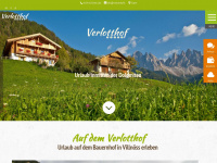 verlotthof.it Webseite Vorschau
