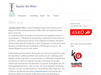 karatewien.at Webseite Vorschau