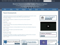 federalreserve.gov Webseite Vorschau