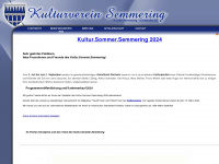 kulturverein-semmering.at Webseite Vorschau