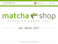 matchashop.de Webseite Vorschau