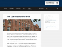 landesarchiv-berlin.de Webseite Vorschau