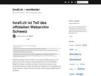 forall.ch Webseite Vorschau