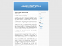 aquarienfisch.wordpress.com Webseite Vorschau