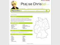 ptej-se-christel.cz Webseite Vorschau