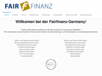fairfinanz-germany.de Webseite Vorschau