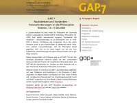 gap7.de Webseite Vorschau