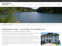 hahnenklee-harz-fewo.de Webseite Vorschau