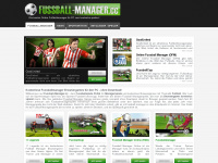 fussball-manager.cc Webseite Vorschau